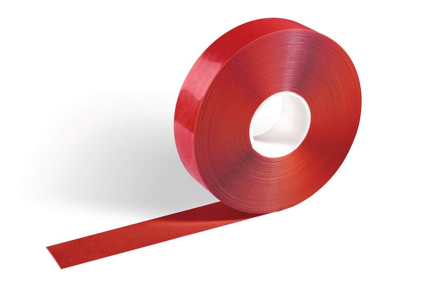 Een Vloermarkering tape duraline strong rood 50mmx30m koop je bij Supply Mij